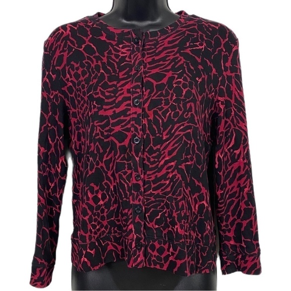 WOMEN’S Rafaella Long Sleeve Cardigan Sweater Size Medium - Picture 1 of 5